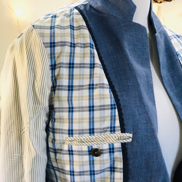 Brooks Brothers Red Fleece Linen Blazer Jacket 10 - Picture 5 of 6